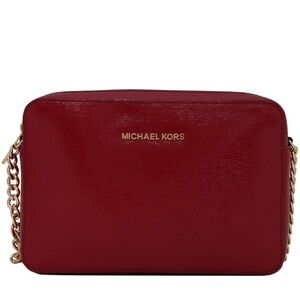 Michael Kors Red Patent Leather Crossbody Bag